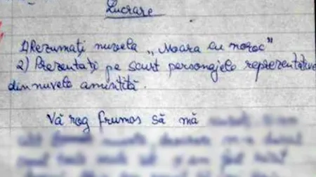 Cum a încercat un elev de liceu să o sensibilizeze pe profesoara de limba română: 