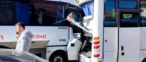 VIDEO | Două microbuze s-au ciocnit pe Bulevardul Gării Obor, după ce unui șofer i s-a făcut rău la volan. Accidentul, soldat cu 10 victime (UPDATE)
