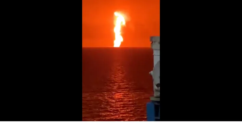 Explozie puternică în largul Mării Caspice. Autoritățile au anunţat că a avut loc un incendiu la o platformă petrolieră