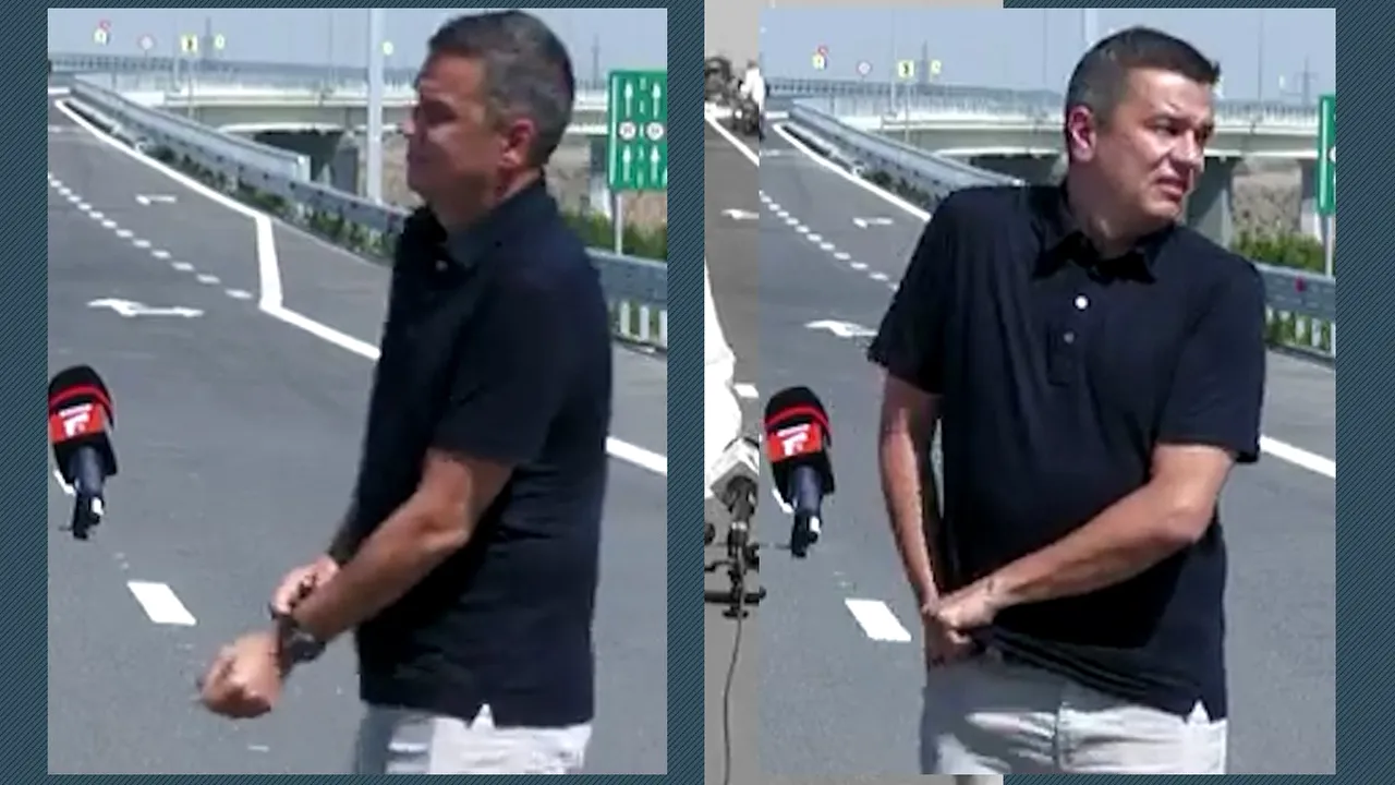 De ce și-a scos Sorin Grindeanu ceasul de la mână în timpul unei declarații de presă pe A0. Explicațiile ministrului pentru gestul devenit viral