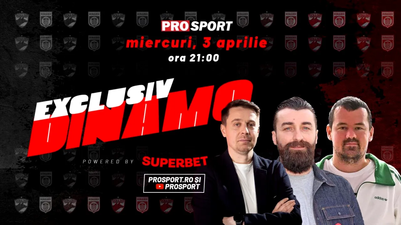 EXCLUSIV DINAMO, miercuri, de la ora 21. Discutăm despre lupta „câinilor” pentru salvarea de la retrogradare