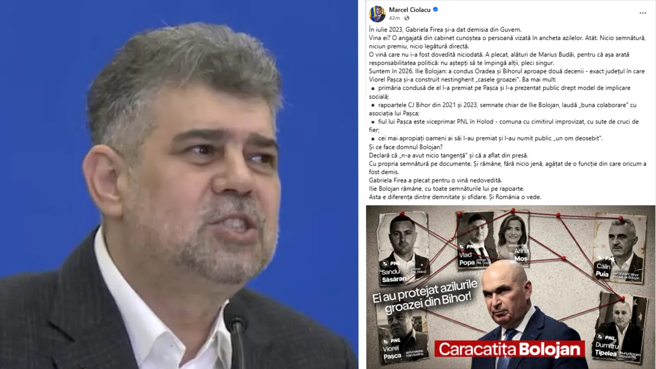 Marcel Ciolacu îl acuză direct pe Ilie Bolojan de complicitate în cazul „Azilele Groazei din Bihor”