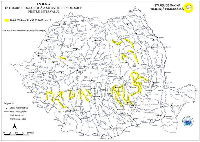 Ciclonul Deborah lovește România. Cod galben de precipitații și viscol la munte, în peste jumătate de țară