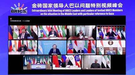 Grupul BRICS cere armistițiu umanitar durabil în Fâșia Gaza și eforturi internaționale pentru încetarea totală a ostilităților