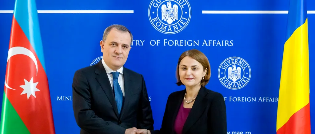 VIDEO | Consultări politico-diplomatice la MAE/ Luminița Odobescu l-a primit în vizită pe omologul său din Azerbadjan, Jeyhun Bayramov