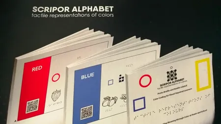 Demers inedit la Cluj-Napoca: Alfabetul culorilor, pentru persoanele cu deficiențe de vedere, implementat în  premieră - FOTO