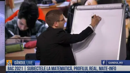 VIDEO| Bacalaureat 2021. Cum trebuia rezolvat subiectul care va face diferența în notare la Matematică