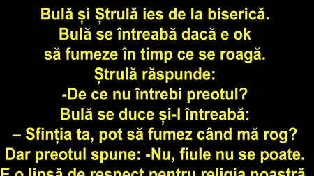 BANCUL de luni | Bulă la biserică