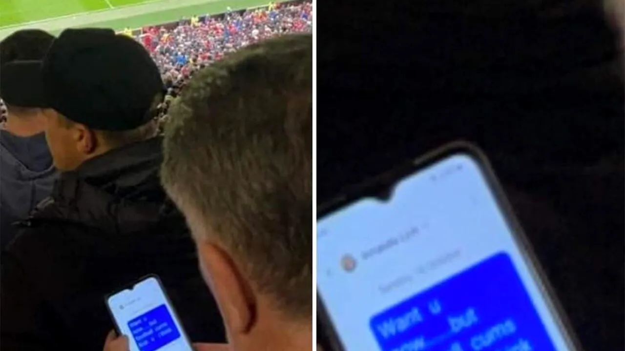 Râzi cu lacrimi! Ce mesaj intim i-a trimis acest tânăr iubitei lui, chiar în timpul unui meci de fotbal: 