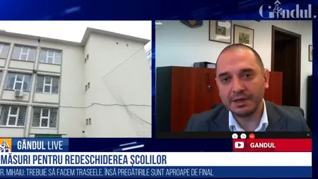 GÂNDUL LIVE. Radu Mihaiu, primarul Sectorului 2: Le-am solicitat directorilor de școli ca sălile de clasă să fie aerisite la fiecare 20 de minute și să decaleze programul pentru a evita aglomerațiile - VIDEO
