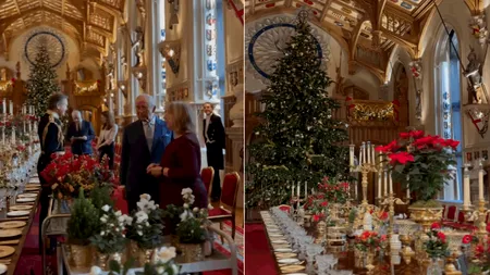 Familia Regală britanică se pregătește pentru Crăciun. Cum a fost decorată Capela Sfântului George din Castelul Windsor