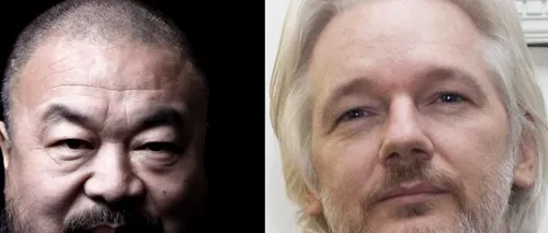 Julian Assange și Ai Weiwei au fost protagoniștii unui „selfie scandalos la Londra
