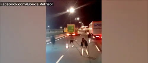 Camionagii români, luați cu asalt de migranți. Un TIR condus de un șofer român a fost atacat cu pietre de migranți - FOTO/VIDEO
