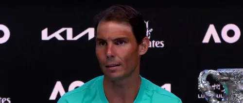 VIDEO | Nadal, în conferința după Australia Open, unde a făcut istorie în tenis: „Nu eram pregătit fizic pentru o astfel de luptă. Am dat absolut tot ce aveam în mine”