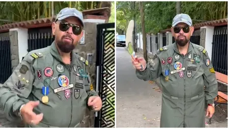 Piedone, costumat în uniformă militară, anunță că este pregătit să lupte cu cei care l-au 