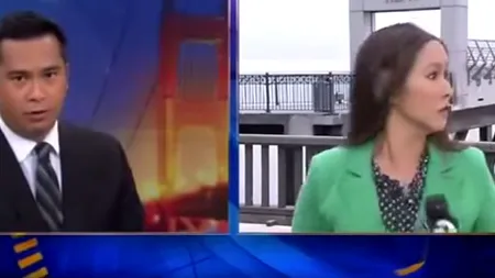 Momente de necrezut în direct la TV: ce a făcut o reporteriță din SUA când prezentatorul i-a dat legătura. 