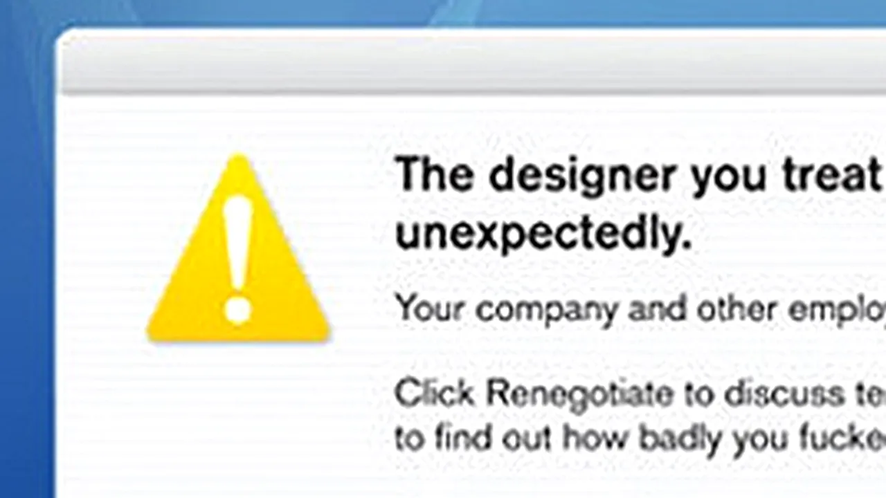  FOTO. Modul original în care și-a dat demisia un web designer