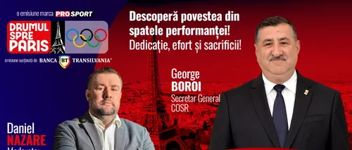 George Boroi, secretar general al Comitetului Sportiv și Olimpic Român, invitatul emisiunii „Drumul spre Paris”