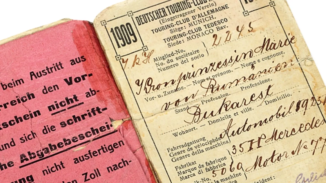 Permisul de conducere al Principesei Maria și evantaiul Reginei Elisabeta, scoase la licitație