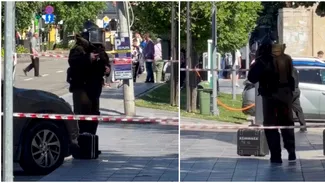 Panică în centrul Piteștiului. O valiză suspectă din fața Galeriei de Artă a generat mobilizarea autorităților