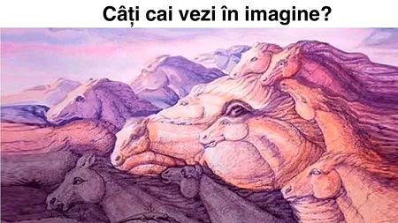 Testul IQ care îți arată cine ești, de fapt | Câți cai vezi în această poză?