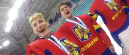 Juniorii României la hochei pe gheață au cântat imnul secuiesc, după câștigarea unei grupe la Campionatul mondial