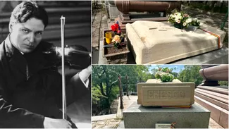 Imagini cu mormântul marelui compozitor George Enescu, din Cimitirul Père-Lachaise de la Paris. Geniul muzicii, omagiat la 145 de ani de la naștere
