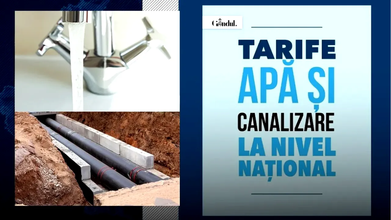 TOP 3 tarife apă potabilă și canalizare în România, în luna iunie 2026. Unde sunt cele mai mari/mici prețuri și cât plătesc bucureștenii
