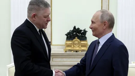 Premierul Slovaciei, vizită CONTROVERSATĂ la Moscova. Robert Fico s-a întâlnit cu Vladimir Putin