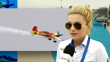 Singura femeie PILOT din echipa de ACROBAȚIE a României a început să zboare de la 16 ani. ”Dacă aș da timpul înapoi, nu aș alege altă meserie”