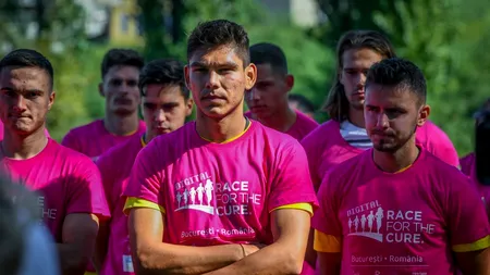 Race for the Cure România | Jucătorii de la Rapid susțin lupta împotriva cancerului: „Este o responsabilitate pentru fiecare dintre noi să contribuim”