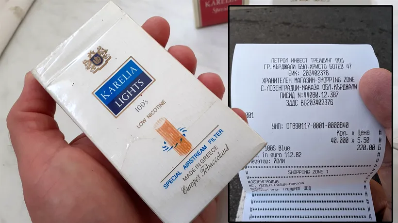 Câți bani a dat un român pe 40 de pachete de țigări, în Bulgaria. Diferența este uriașă față de prețurile din România