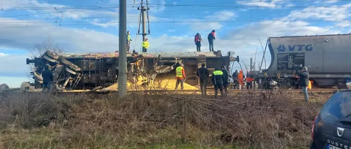 UPDATE. FOTO-VIDEO | Programul <i class='ep-highlight'>CFR</i>, dat peste cap, după ce un tren a deraiat lângă Craiova / Circulație feroviară, afectată în următoarele zile