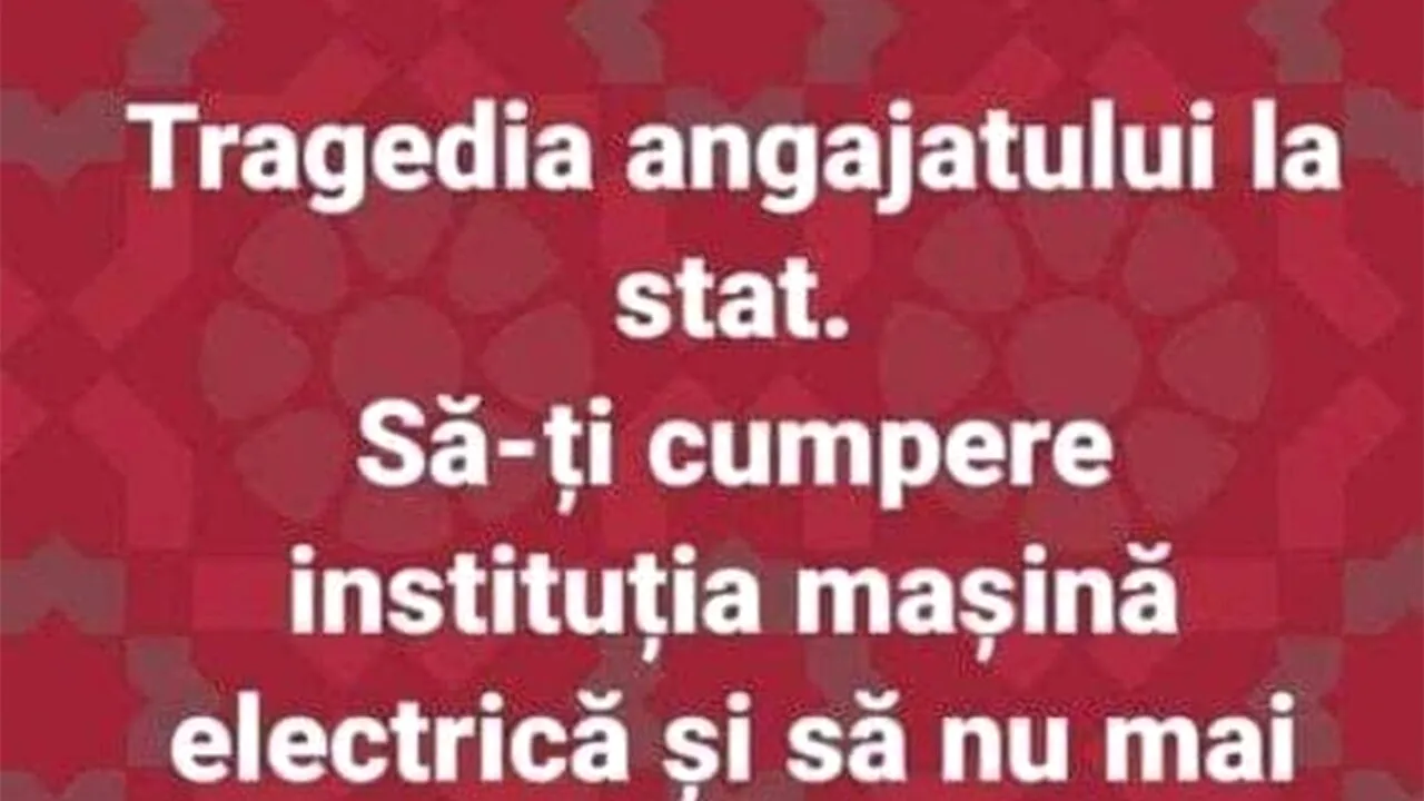 Bancul de miercuri | Tragedia angajatului la stat