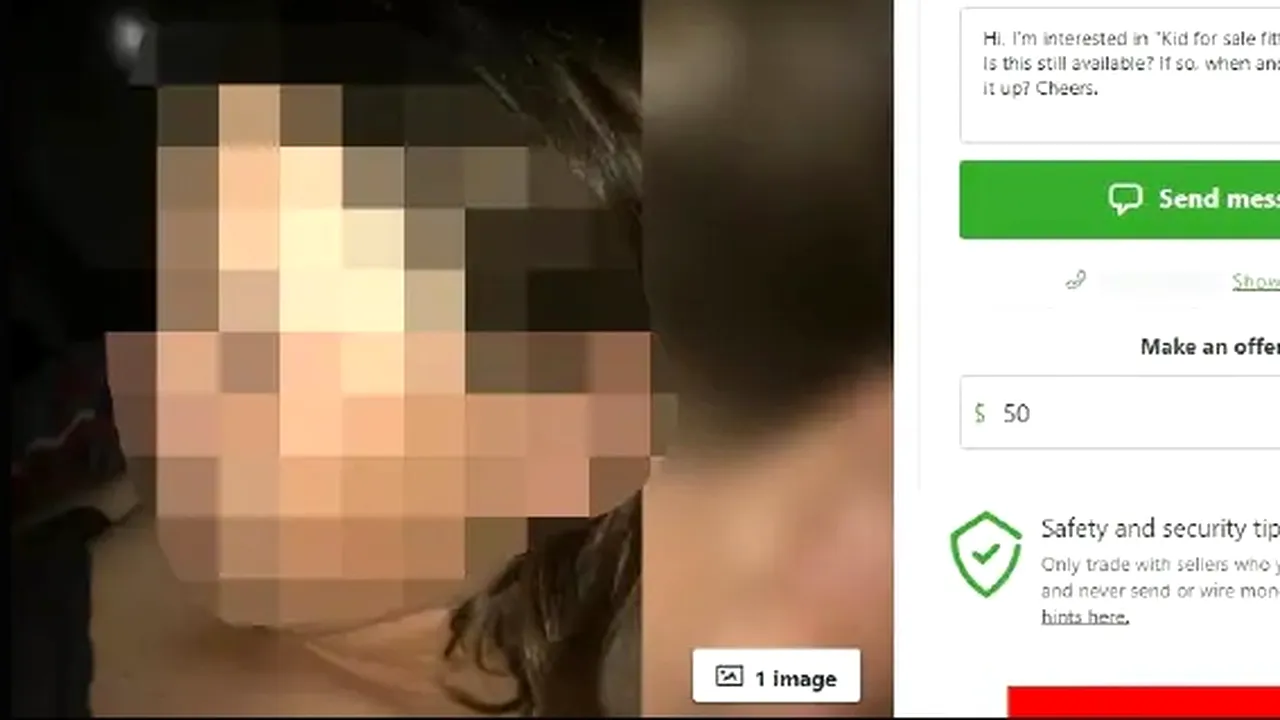 Anunț ciudat pe un site de publicitate: Vând fiu pentru 30 de lire - FOTO