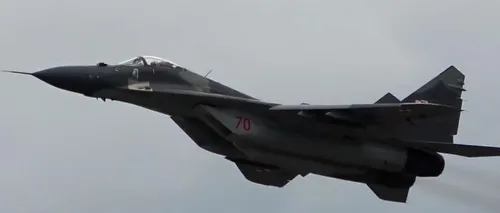 Un MIG-29 s-a PRĂBUȘIT în Polonia. Pilotul a murit, deși se catapultase