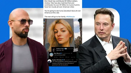 Andrew Tate, Elon Musk și alți milionari au anunțat DONAȚII după moartea refugiatei ucrainene ucise în SUA. Pentru ce vor fi folosiți banii