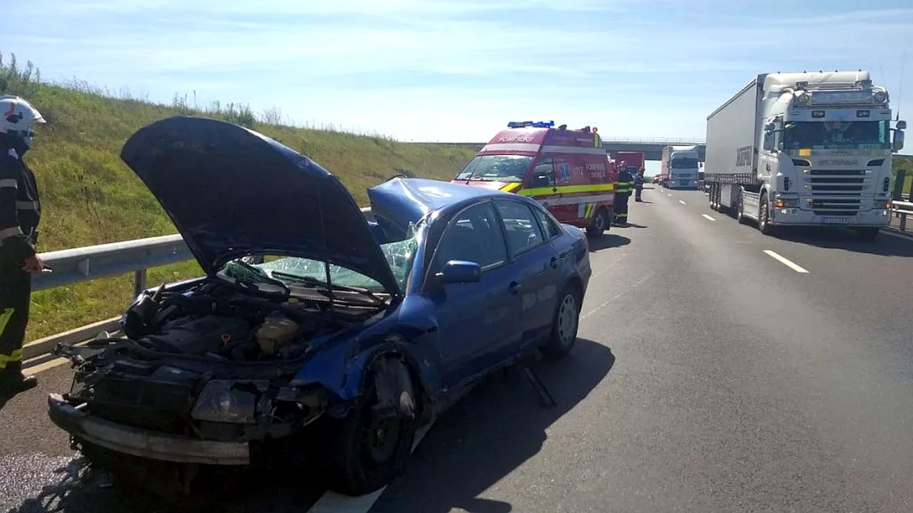 Accident teribil pe A1! O femeie însărcinată a decedat și alte șase persoane sunt grav rănite!