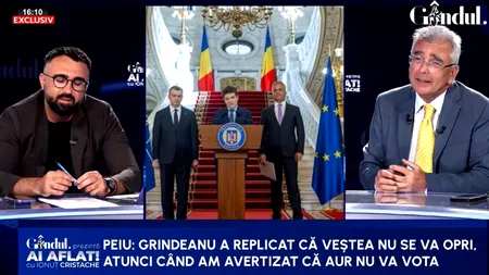 Petrișor Peiu, dezvăluiri despre negocierile din timpul formării Guvernului: „M-am văzut cu Grindeanu ca să-i spun să-l oprească pe Veștea să meargă la sediul AUR, să nu se facă de râs/Grindeanu mi-a spus că Veștea s-a umflat și că joacă politic pe cont propriu”