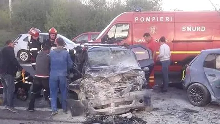 Accident grav în Ilfov. Șapte persoane implicate. Două victime, inconștiente