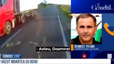 GÂNDUL LIVE. Titi Aur, instructor de conducere defensivă: Șoferul român nu este educat! Mulți cred că lor nu li se poate întâmpla vreun accident grav - VIDEO