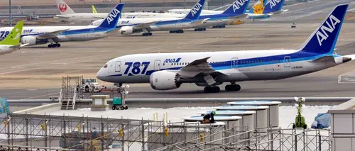 Aproape jumătate din noile avioane Boeing 787 sunt reținute la sol din motive tehnice