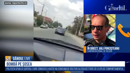Gândul Live. Campionul de raliuri, Vali Porcisteanu, despre situațiile în care șoferii conduc pe contrasens: ”Ca să poți să te ferești cât mai bine, trebuie să mergi cu viteza legală și puțin sub aceasta, să ai spațiu și timp de reacție și să fii prezent. Când apare o astfel de situație, te dai la o parte”