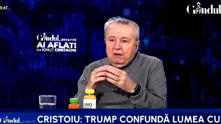 Cristoiu: ”Donald Trump confundă lumea cu aragazul pe care face el ciorbă”