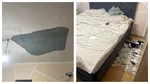Singurul bloc ANL din Dej este un pericol public. Tencuiala tavanului a căzut pe un copil