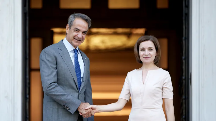 Maia Sandu, după reuniunea de la Atena și întâlnirea cu premierul grec Mitsotákis: ”Avem PRIETENI puternici în UE, ne sunt alături”