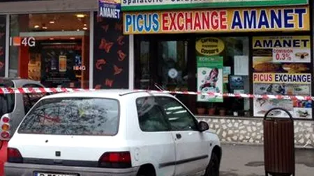 Jaf la o casă de schimb valutar din București