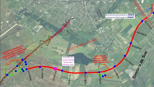 Primul lot al autostrăzii Craiova-Filiași, secțiune a drumului de mare viteză Craiova – Târgu Jiu, adjudecat.