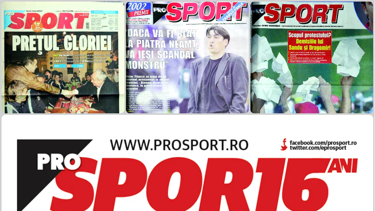 ProSport împlinește 16 ani. Retrospectiva celor mai importante momente care au ținut prima pagină, din 1997 până azi