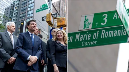 Nicușor Dan s-a întâlnit cu românii de la New York, după inaugurarea intersecției 